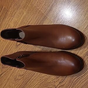 Clark's artisan leather boots.